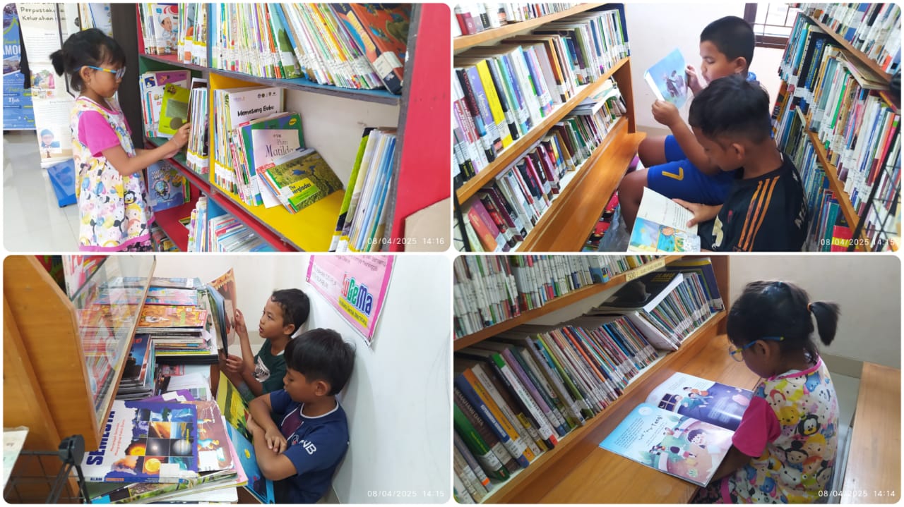 Libur Sekolah, Anak-anak Serbu Perpustakaan Cisarua untuk Membaca dan Bermain Edukatif